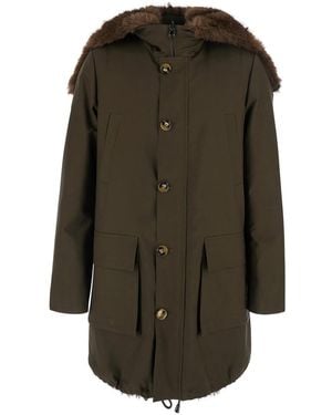 VALENTINI 1972 Hooded Parka Cotton Coat - Green