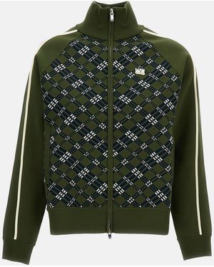 Wales Bonner Track Jacquard Knit Jacket - Green