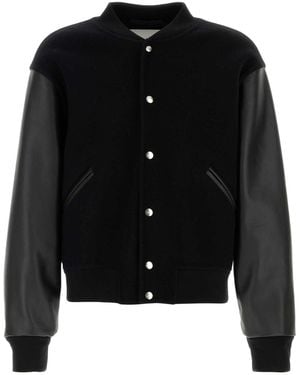 Jil Sander Wool Bomber Jacket - Black