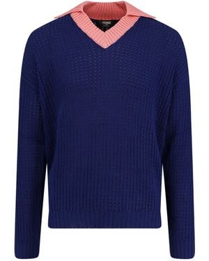 Fendi Sweaters - Blue