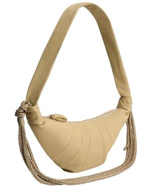 Lemaire Croissant Bag Main Lining: Cotton Shoulder - Metallic