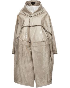 Comme des Garçons Oversize Texture Trench Coat - Natural