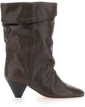Isabel Marant Ankle Boots Dalby Leather - Brown
