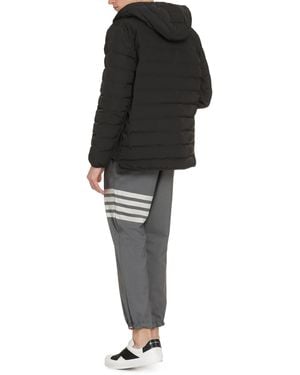 Thom Browne Hooded Down Jacket Polyester Padded - Black
