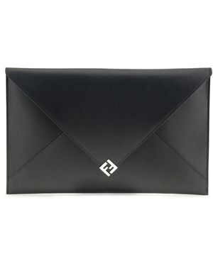 Fendi Large Squared Ff Pouch - Black