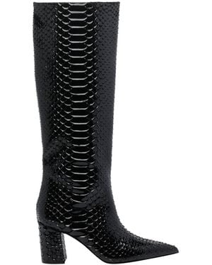 Kurt Geiger Boots Calf Leather/Rubber Sole - Black