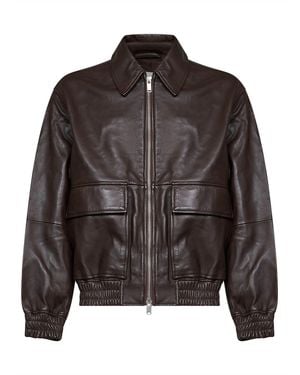 Studio Nicholson Lambskin Piston Aviator-Style Blouson - Black