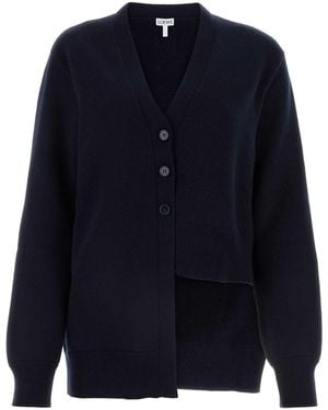 Loewe Midnight Cashmere Cardigan - Blue