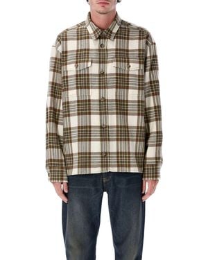 Ami Paris Ami Paris Checked Shirt - Blue