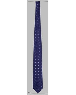 Tom Ford Tie Silk Jacquard Ties & Bow - Blue