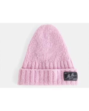 B.B. Wallace Shore Beanie Pale Wool And Cashmere Hat - Pink