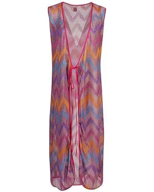 Feel me fab Quadrifoglio Printed Long Dress - Purple