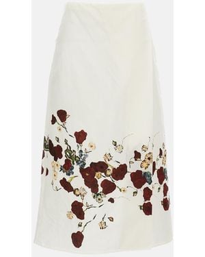KHAITE Skirt With Timeless Silhouette - White