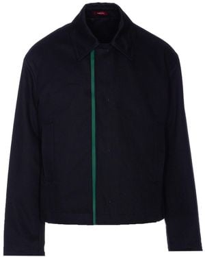 Gucci Embossed Gabardine Jacket - Blue