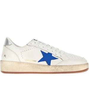 Golden Goose Leather Ball Star 2 Trainers - Blue