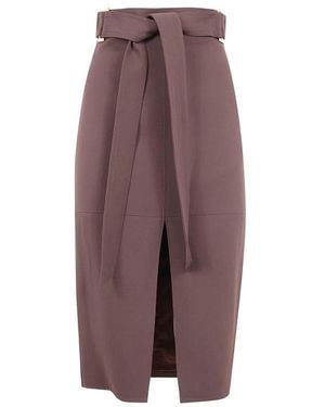 Elisabetta Franchi Pencil Skirts - Brown