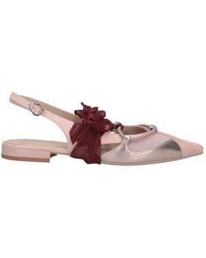 Pinko Gianira Pointed Bow Slingback Ballerinas - Pink