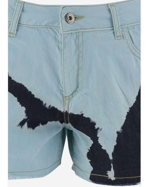 DON'T @ ME Cotton Shorts Tie-Dye - Blue