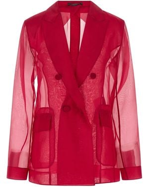 Max Mara Silk Blazer Clothing - Red