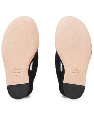 Balenciaga Thong Wedge Sandals Velvet Viscose - Natural