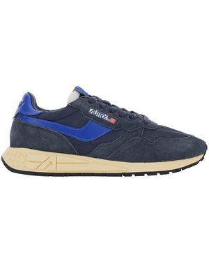 Autry Trainers Reelwind Leather Nylon - Blue
