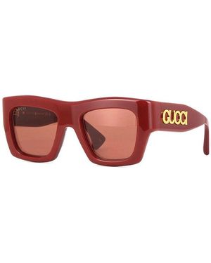 Gucci Frame And Lens Sunglasses - Red