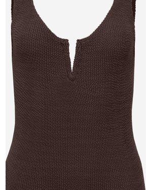 Sorbet Island One-Piece Swimsuit Polyester Swimwear - Brown