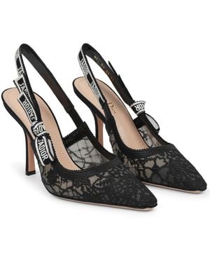 Dior Ja Slingback Pumps - Black