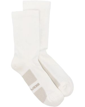 Rick Owens Glitter Socks Calze - White