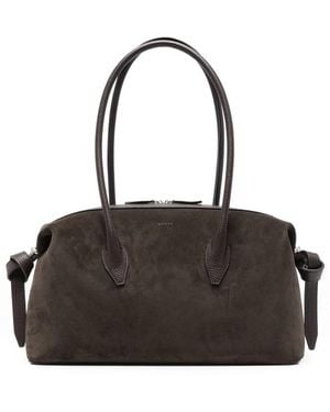Yuzefi Brioche Duffle Suede Shoulder Bag Calf - Black