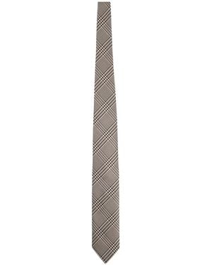 Tom Ford Printed Silk Tie Ties & Bow - White