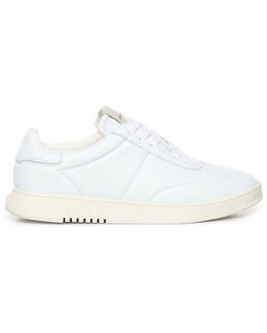 Emporio Armani Trainers Cowskin - White