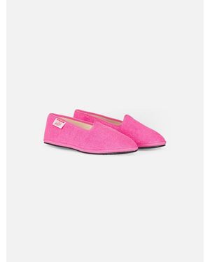 MC2 Saint Barth Girl Terry Slipper Loafer - Pink