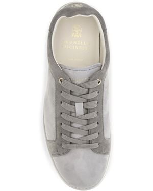 Brunello Cucinelli Suede Trainers Trainers - White
