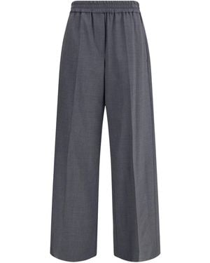 Brunello Cucinelli Palazzo Trousers - Blue