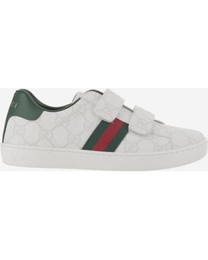 Gucci Sneakers Ace Leather Sneakers - Gray