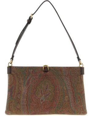 Etro Pvc Clutch Bag - Brown