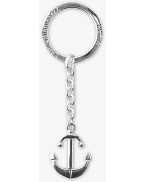 Larusmiani Anchor Key Ring Holder - White