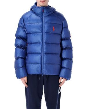 Polo Ralph Lauren Hawthorne Flag Nylon Down Jacket - Blue