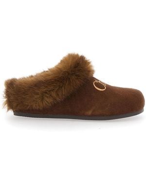 Chloé Chloé Gore-Tex Slippers - Brown