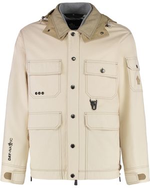 Moncler Kelpius Padded Jacket Cotton Raincoats - Natural