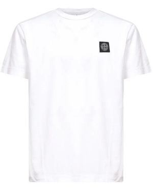 Stone Island T-Shirts And Polos - White
