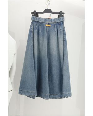 Dior Skirt Eth-Jupe Denim Cotton - Blue