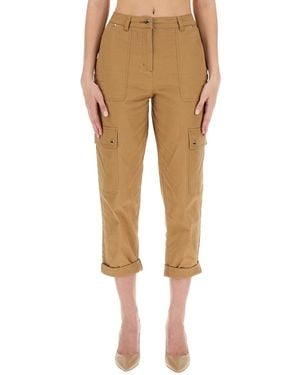 MICHAEL Michael Kors Cargo Trousers Organic Cotton Trousers - Natural