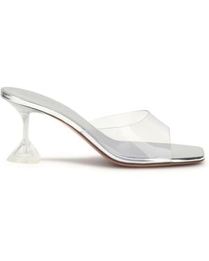 AMINA MUADDI Lupita Glass Sandals - White