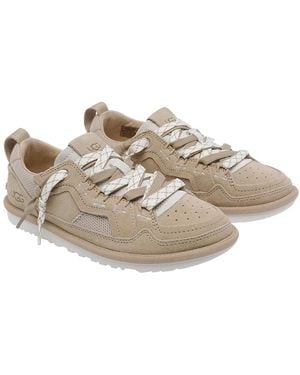 UGG Sneakers Suede Leather/Rubber Sole - Natural