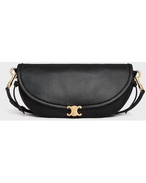 Celine Celine Sculpted Hardware Crossbody Bag - Black