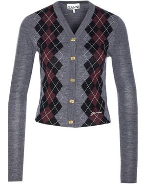 Ganni Cardigan - Blue