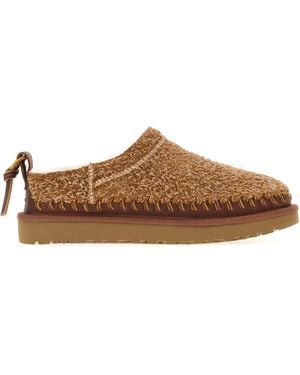 UGG Camel Suede Classic Micro Biarritz Slippers - Brown