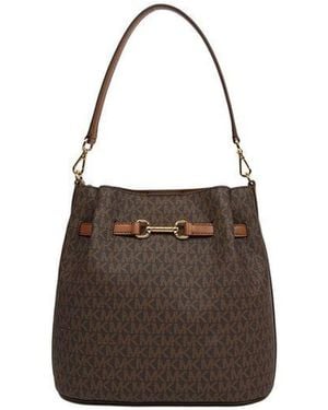 Michael Kors Bucket Bag Polyvinyl Chloride Bucket-Bags - Brown